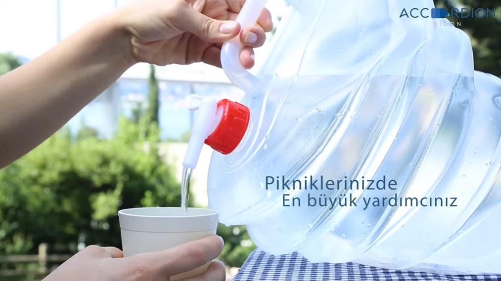 Musluklu Katlanabilir Su Bidonu 10 Litre Akordiyon
