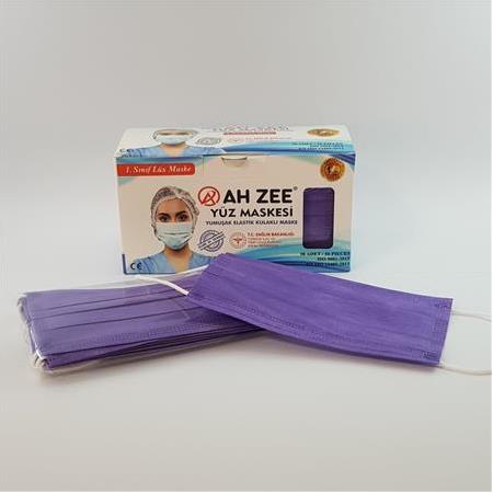3 Katlı Cerrahi Maske 50'li Paket (Mor Renk)