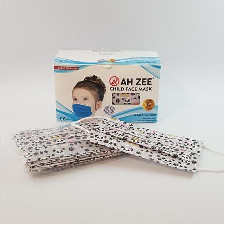 Çocuk Maskesi 3 Katlı 50'li Paket (Panda Baskılı)