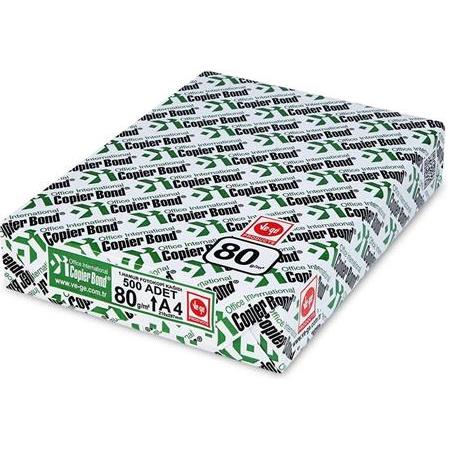 A4 - Copier Bond 80 gr Beyaz A4 Fotokopi Kağıdı 1 Paket (500 Adet)