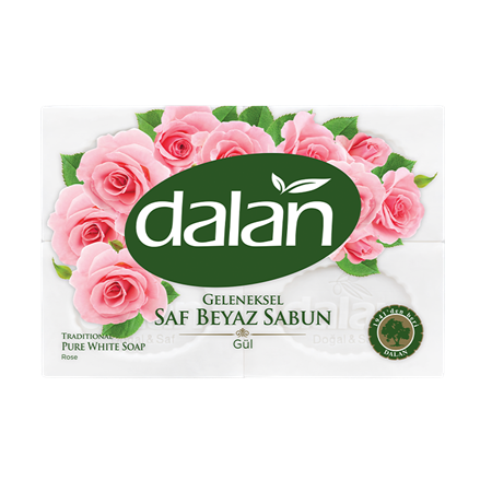 Dalan Geleneksel Saf Beyaz Sabun Gül 150g x 4