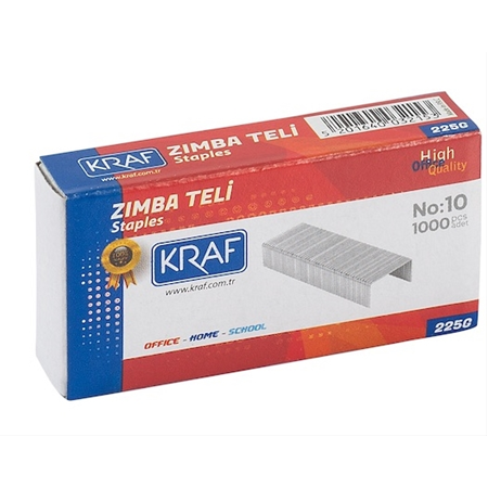 Kraf Zımba Teli No:10 Beyaz 1000 Adet x 20 Kutu