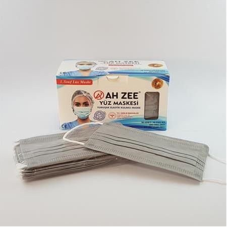 3 Katlı Cerrahi Maske 50'li Paket (Gri Renk)