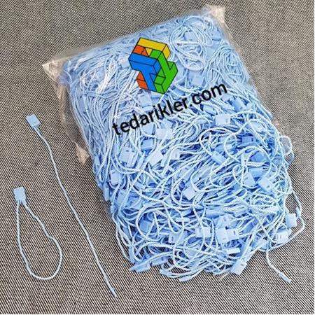 Kilitli İp - Paket İçi 1000 Adet, İp Klips Bebe Mavi