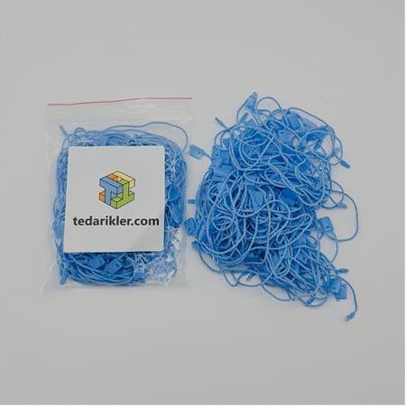 Kilitli İp - Paket İçi 100 Adet, İp Klips Bebe Mavi