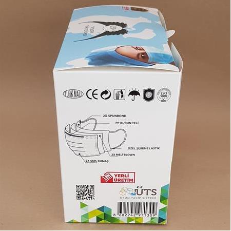 6 Katlı Cerrahi Maske 50'li Paket