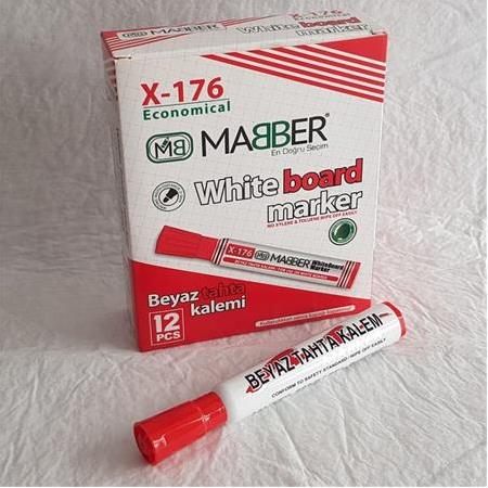 Beyaz Tahta Kalemi - Kırmızı 12'li Paket